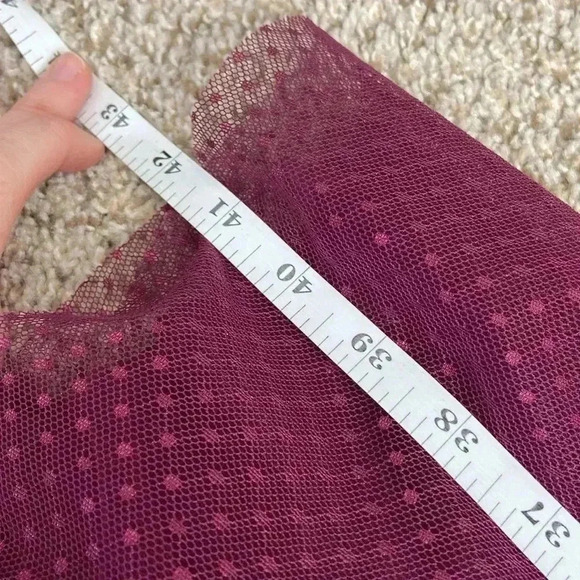 Lulu’s Burgandy Tulle Corset Dress size S - Picture 8 of 8